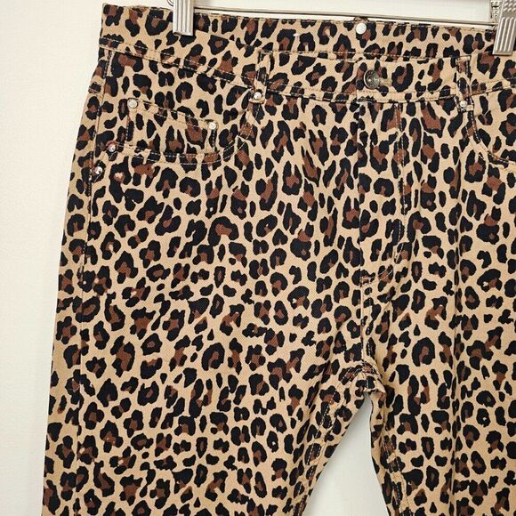 EUC LIKE NEW ZARA ANIMAL PRINT MID RISE SOFT PANTS SIZE 34 WOMENS - Picture 8 of 16